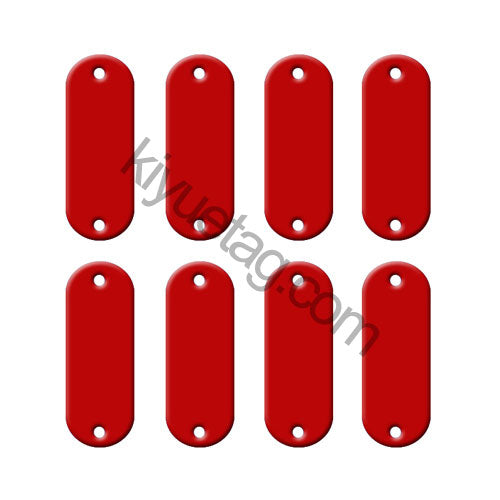 100Pcs/Set Elliptic Dog ID Tags Aluminum Pendant