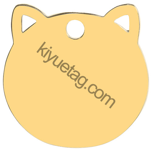 100PCS Personalized Customizable Pet Stainless Steel Tag Laser Engraving Anti-Lost ID Tag Cat Collar Pendant Accessories