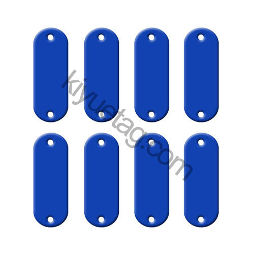 100Pcs/Set Elliptic Dog ID Tags Aluminum Pendant