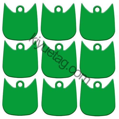 100Pcs/Set Cat Face Dog ID Tags Aluminum Pendant