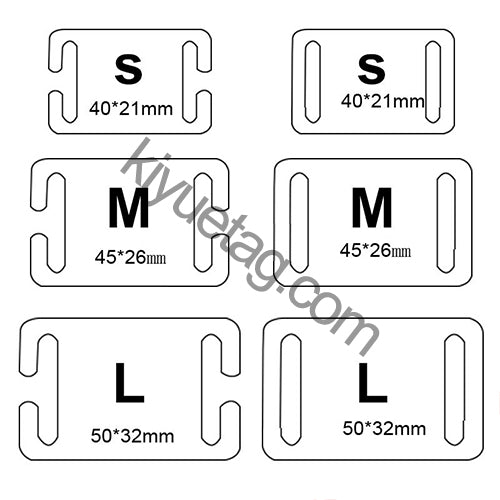 100Pcs Personalized Engravable Customized Dog ID Tags Square Shape Stainless Steel Collar Accessories DIY Metal Tag