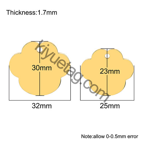 100pcs Paw Pet ID Card Accessories Customize Dog Tag Name Phone Engraved Collar Nameplate Personalized Puppy For Cat Walking Out