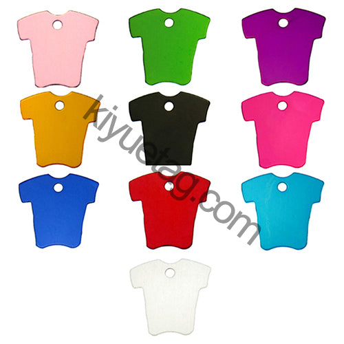 100Pcs/Set Cloth Dog ID Tags Aluminum Pendant