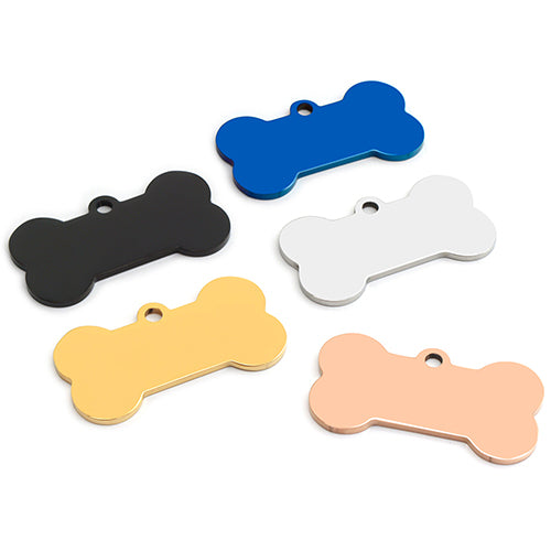 Wholesale 100 Pieces Stainless Steel Bone Pet Identity Dog ID Tag Personalized Laser Custom Cat Collar Accessories
