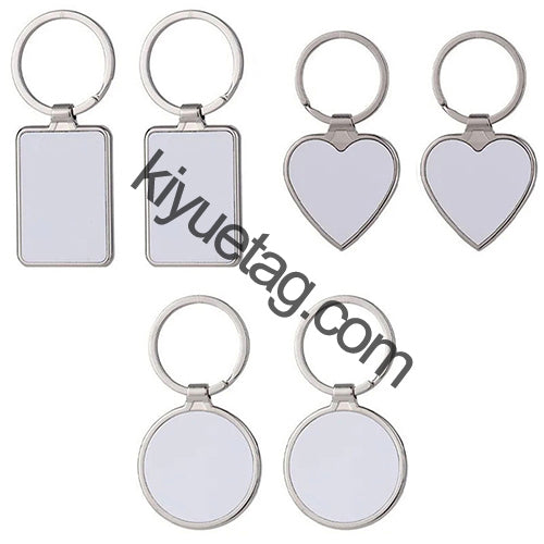 Wholesale 100 50 20PCS Sublimation Blanks Tag Metal Heart DIY Dog Tag For Christmas Keychain
