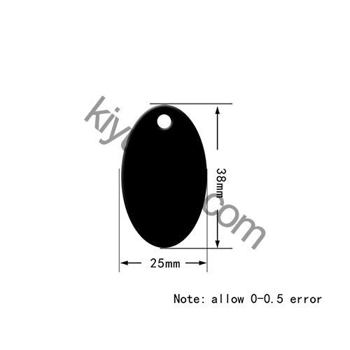 100Pcs/Set Oval Dog ID Tags Aluminum Pendant