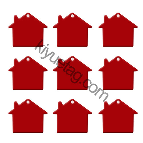 100Pcs/Set House Dog ID Tags Aluminum Pendant