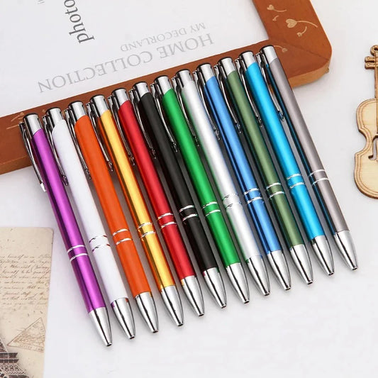100 50 20 Pcs Custom Ballpoint Pen Metal Pen Support Custom Logo Advertising Wholesale Personalized Pen Advertising Gift