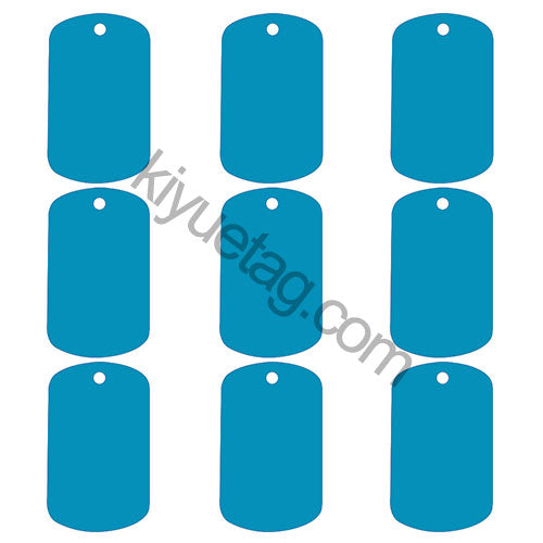 100Pcs/Set Military Dog Tags Aluminum Pendant