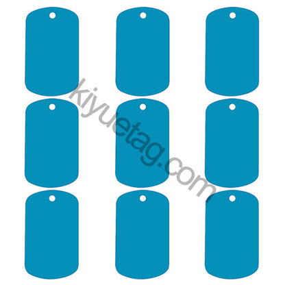 100Pcs/Set Military Dog Tags Aluminum Pendant