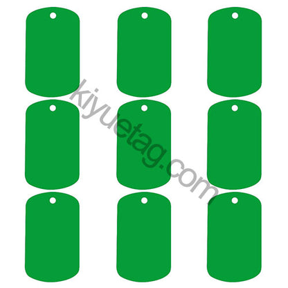 100Pcs/Set Military Dog Tags Aluminum Pendant