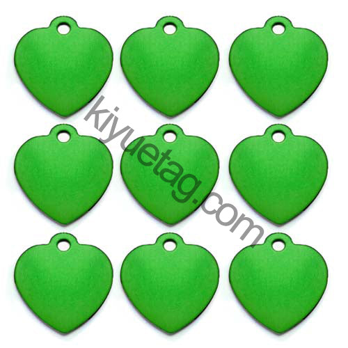 100Pcs/Set Love Dog ID Tags Aluminum Pendant