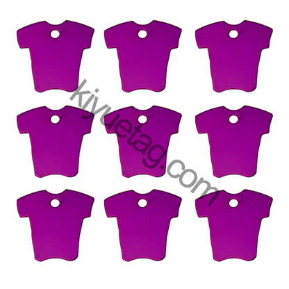 100Pcs/Set Cloth Dog ID Tags Aluminum Pendant