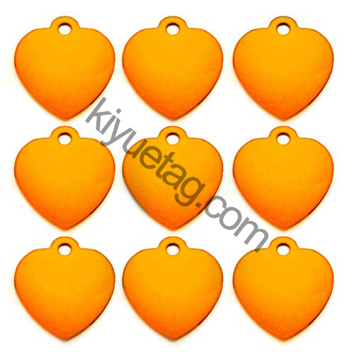100Pcs/Set Love Dog ID Tags Aluminum Pendant