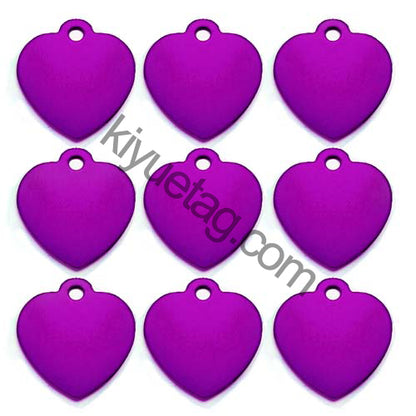 100Pcs/Set Love Dog ID Tags Aluminum Pendant