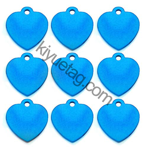 100Pcs/Set Love Dog ID Tags Aluminum Pendant