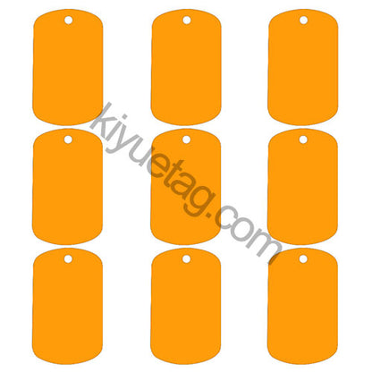 100Pcs/Set Military Dog Tags Aluminum Pendant