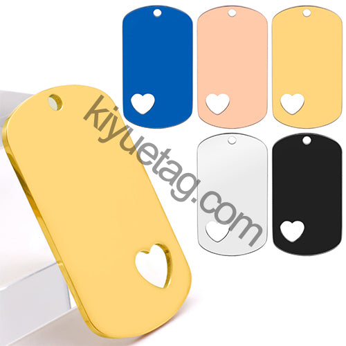 Wholesale 100pcs Military Army Tactical Engraving Name Dog ID Tags Cards Pendant Man Necklace Stainless Steel Fashion Keychain