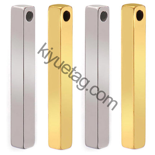 Wholesale 100Pcs Stainless Steel Pendant Necklace Dog Tag ID Jewelry Fashion Gift Charms Tag Keychains Key Ring Customize Name