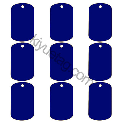 100Pcs/Set Military Dog Tags Aluminum Pendant