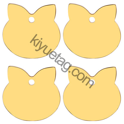 Wholesale 100pcs Personalized Dog Tag Pet ID Name Blank Customized Cat Puppy  Stainless Steel Collar Pet Accessorie Dropshipping