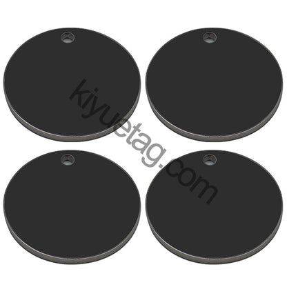 100pcs/Lot Stainless Steel  Dog Id Tag  Necklace Blank Round Plate Stamping Tags  Custom Logo Charms Pet  DIY Jewelry