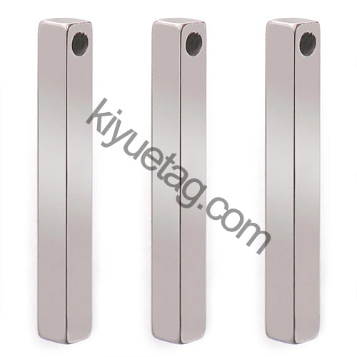 Wholesale 100Pcs Stainless Steel Pendant Necklace Dog Tag ID Jewelry Fashion Gift Charms Tag Keychains Key Ring Customize Name