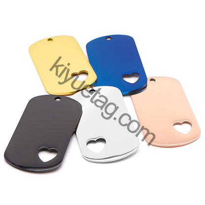 Wholesale 100pcs Military Army Tactical Engraving Name Dog ID Tags Cards Pendant Man Necklace Stainless Steel Fashion Keychain