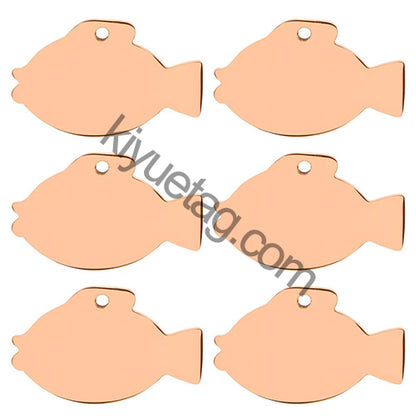 100PCS Dog Id Tag  Personalized Pet Keychain Engraved Master Name for Cat Puppy Collar Tag Pendant Keyring Fish Wlaking Outside