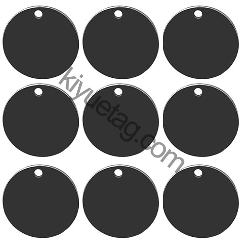 Engraved 100PCS Blank Stainless Steel Round ID Tag Pet Dog Metal Pendant Jewelry Necklace Nameplate Cat Accessoires