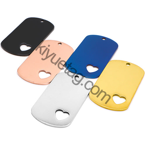 Wholesale 100pcs Military Army Tactical Engraving Name Dog ID Tags Cards Pendant Man Necklace Stainless Steel Fashion Keychain