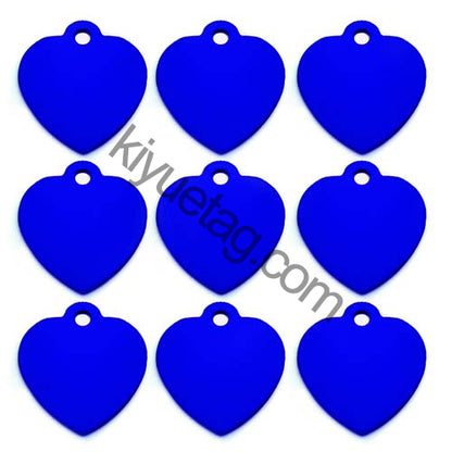 100Pcs/Set Love Dog ID Tags Aluminum Pendant