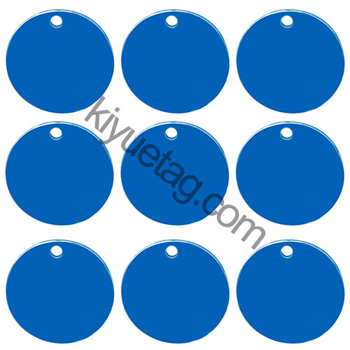 Engraved 100PCS Blank Stainless Steel Round ID Tag Pet Dog Metal Pendant Jewelry Necklace Nameplate Cat Accessoires