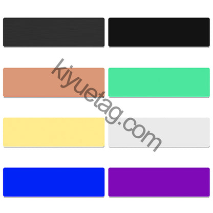 Wholesale 100Pcs Stainless Steel Employee Name ID Tag Work Identity Badge DIY Business Case Blank Dog Tag