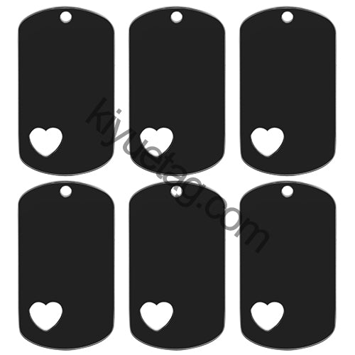 Wholesale 100pcs Military Army Tactical Engraving Name Dog ID Tags Cards Pendant Man Necklace Stainless Steel Fashion Keychain