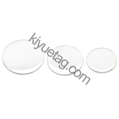 100Pcs Stainless Steel Dog Tag Mirror Polished 25-30-35mm Disc Round PET Plate Personalized Bracelet Necklace Jewelry Charm
