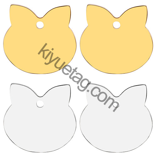 Wholesale 100pcs Personalized Dog Tag Pet ID Name Blank Customized Cat Puppy  Stainless Steel Collar Pet Accessorie Dropshipping