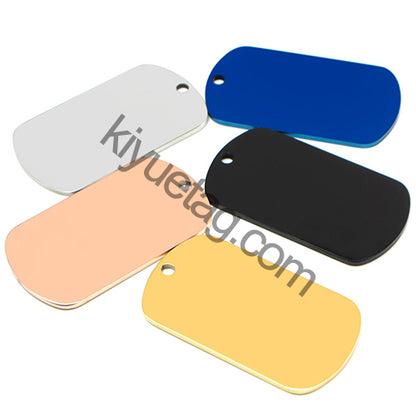 Wholesale 100PCS Stainless Steel Material Personalized Pet Dog ID Tag Cat Art Font Identity Double-Sided Mirror Effect
