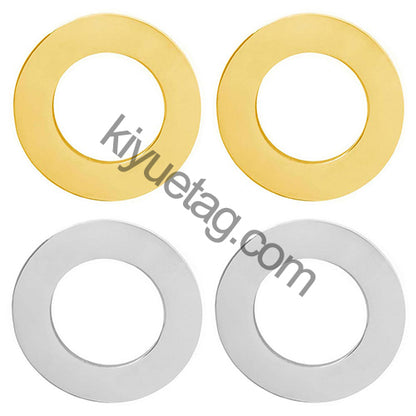 Custom 100Pcs Dog Plate Personalized Round Pet Id Cat Tag Glossy Stainless Steel Engraved Nameplate Collar Accessories