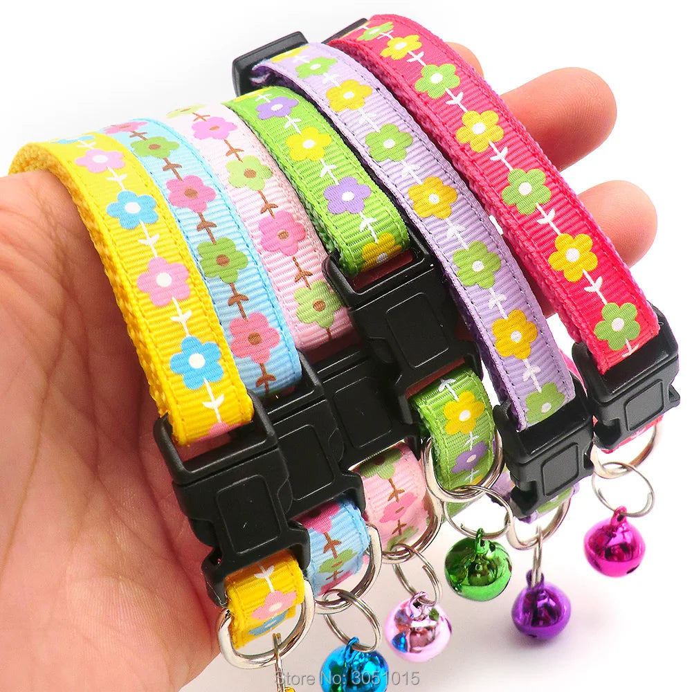 100pcs Dog Collar Follower Print Polyester Leash plate Accessories Lovely decoration Adjustable Pet Dog Cat Personalized Leash