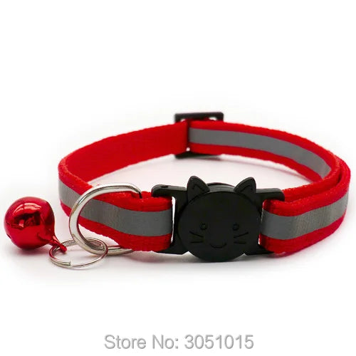 wholesale 24Pcs Puppy Dog Pet Collar with Bell Safety buckle Adjustable Kitten puppy Collar Neck Strap Pet Collar Accessories