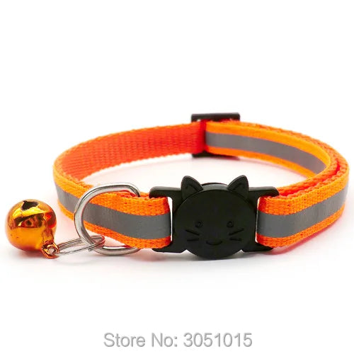 wholesale 24Pcs Puppy Dog Pet Collar with Bell Safety buckle Adjustable Kitten puppy Collar Neck Strap Pet Collar Accessories