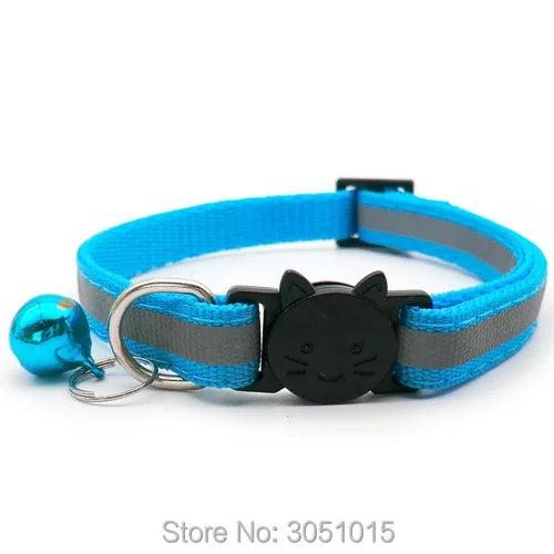 wholesale 24Pcs Puppy Dog Pet Collar with Bell Safety buckle Adjustable Kitten puppy Collar Neck Strap Pet Collar Accessories