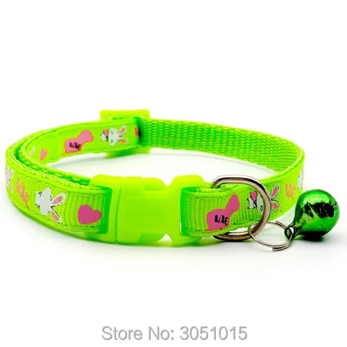 Wholesale 24Pcs Pet Shop Cat Dog Collar With Bell Adjustable Buckle Dog Collars Cat Puppy Pet Cat Dog Accessories Small Dog