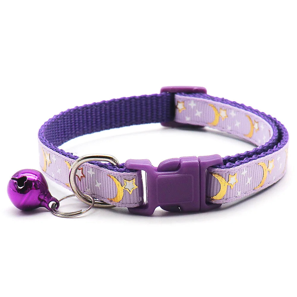 New 24Pcs  For Small Dogs Stars Moon Pet Puppy Collar Buckle Cute Personalized Kitten Leash Accessory Supplies