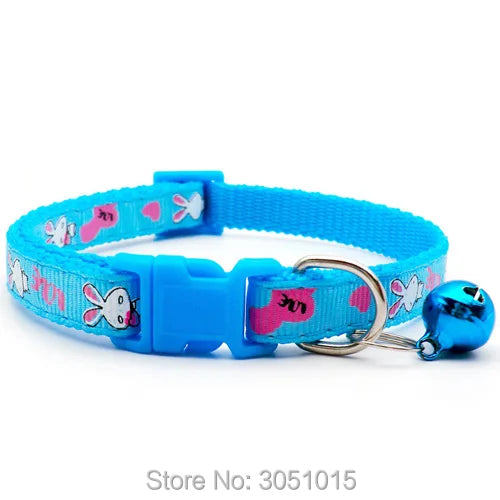 Wholesale 24Pcs Pet Shop Cat Dog Collar With Bell Adjustable Buckle Dog Collars Cat Puppy Pet Cat Dog Accessories Small Dog