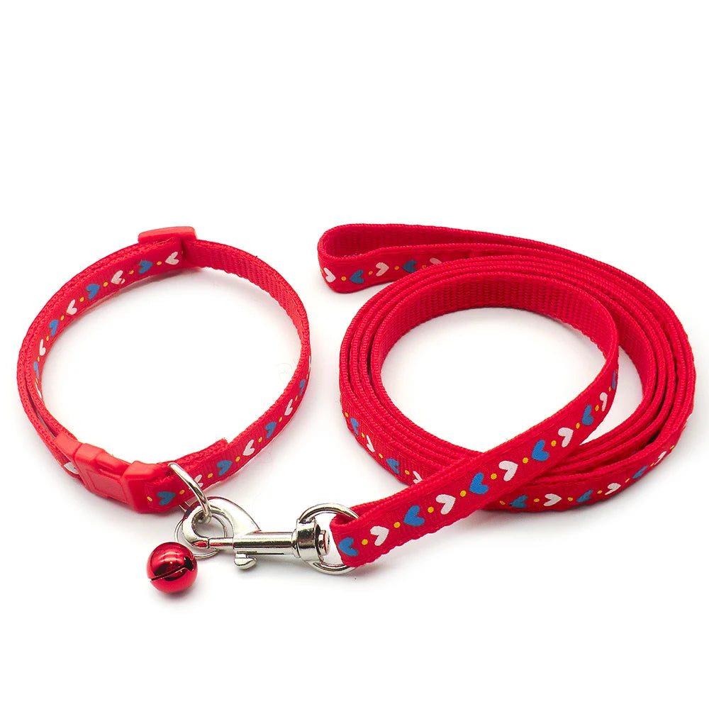 24pcs Fashion colorful chest dog leash pet traction Necklace Cat Collar rope dog harness dogs accessoires running walk trainning