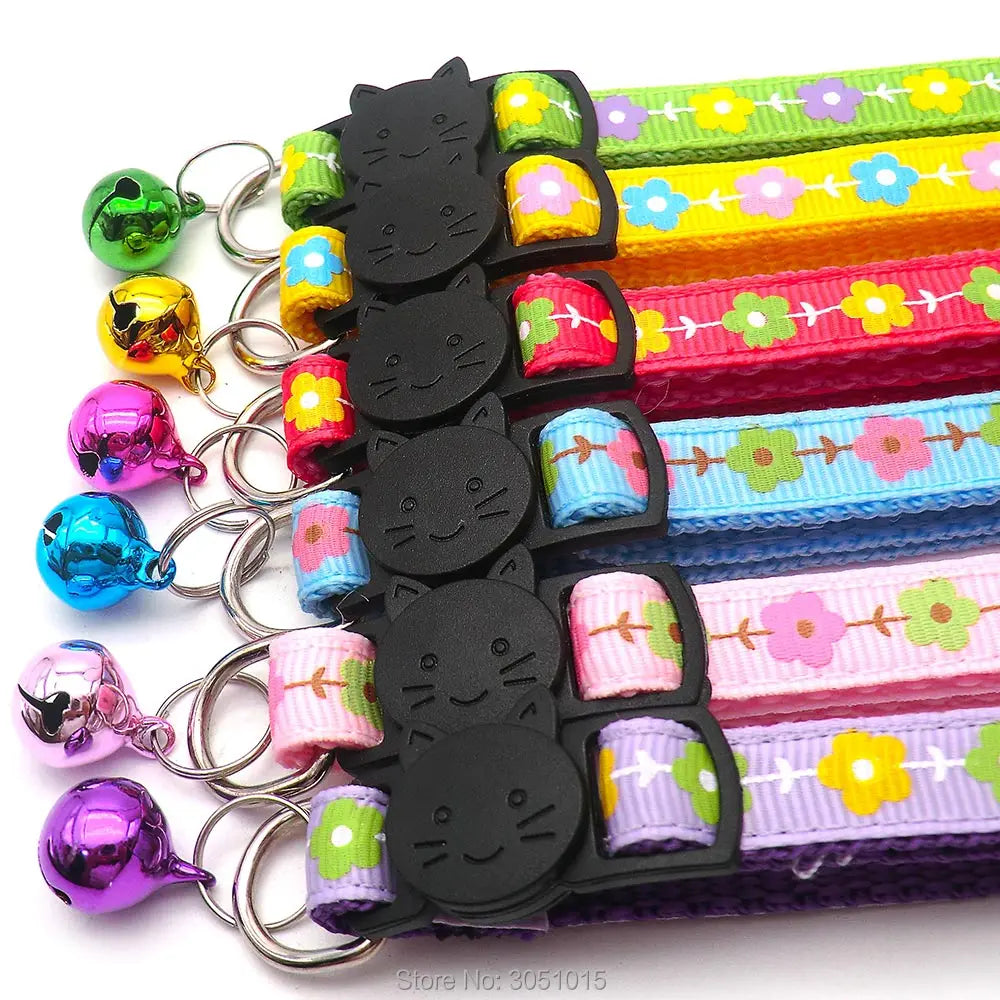 100pcs Fashion Pet Collars Adjustable Christmas collar Dog Cat Collars Flowers Leashes Puppy Cute Kawaii Collars Accessories new