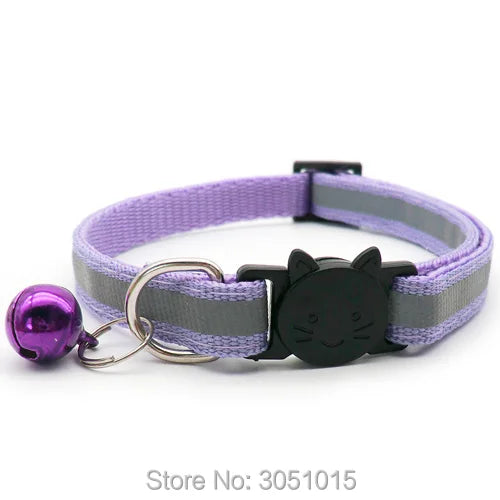 wholesale 24Pcs Puppy Dog Pet Collar with Bell Safety buckle Adjustable Kitten puppy Collar Neck Strap Pet Collar Accessories