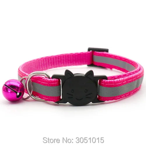 wholesale 24Pcs Puppy Dog Pet Collar with Bell Safety buckle Adjustable Kitten puppy Collar Neck Strap Pet Collar Accessories